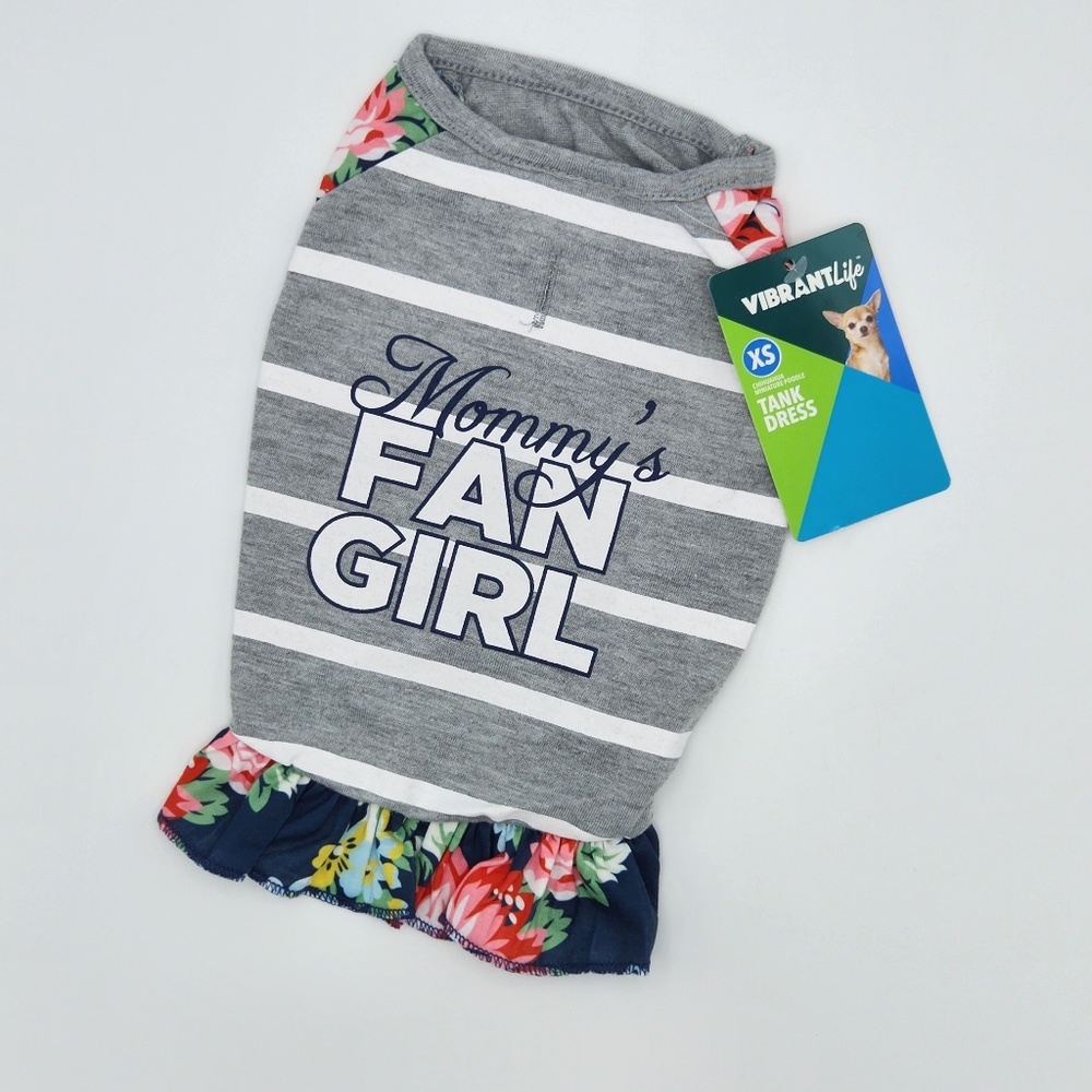 🔴5/$25 Vibrant Life Mommy's Fan Girl Tank Dog Dress - Picture 5 of 11